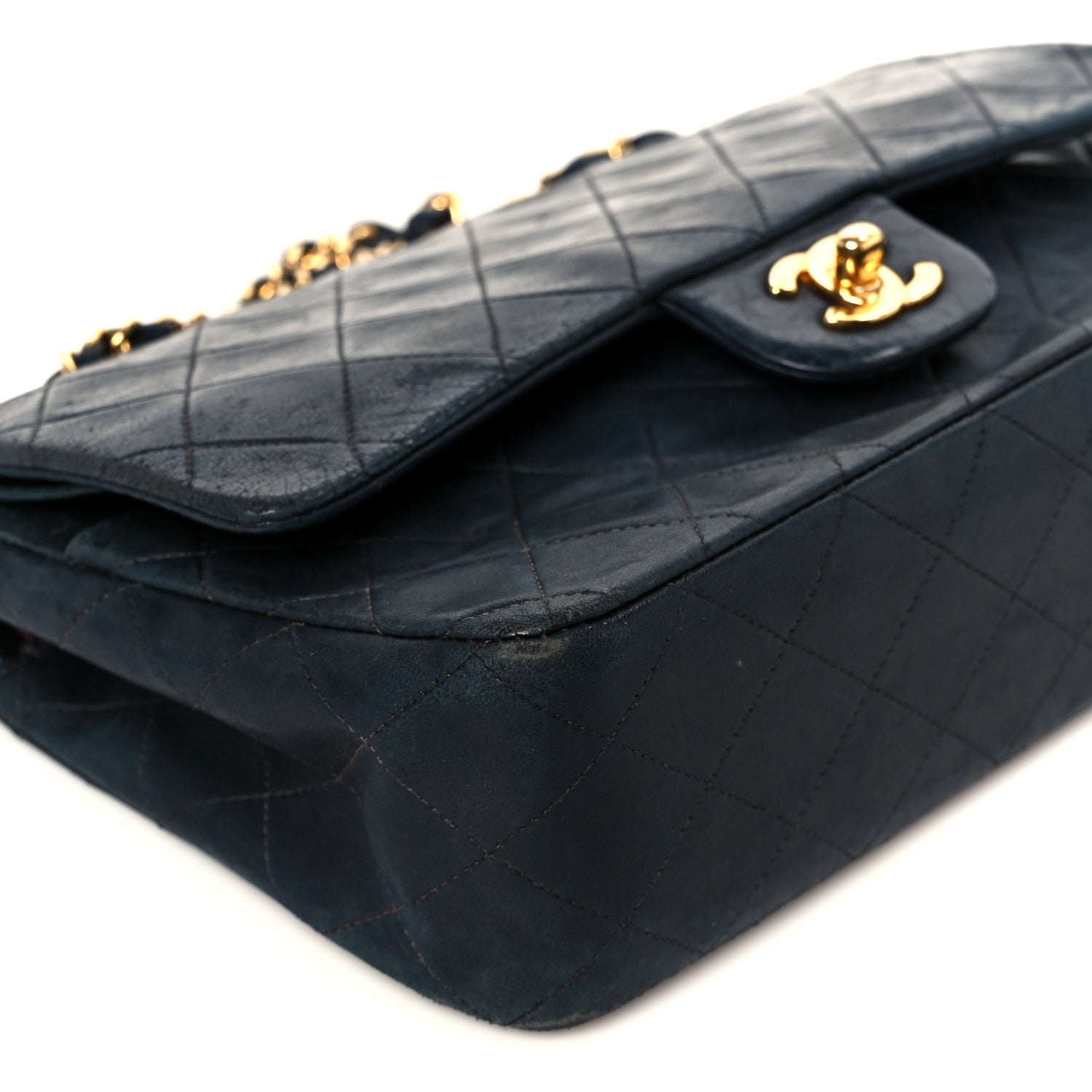 Chanel Lambskin Quilted Medium Double Flap Black 11 of 12