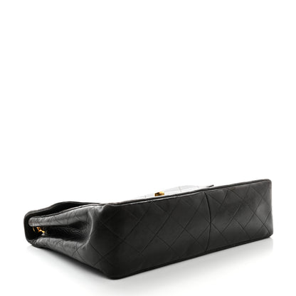 Chanel Lambskin Quilted XL Jumbo Single Flap Black 4 of 14