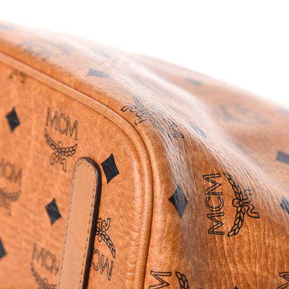 MCM Visetos Medium Liz Reversible Shopper Tote Cognac 16 of 23