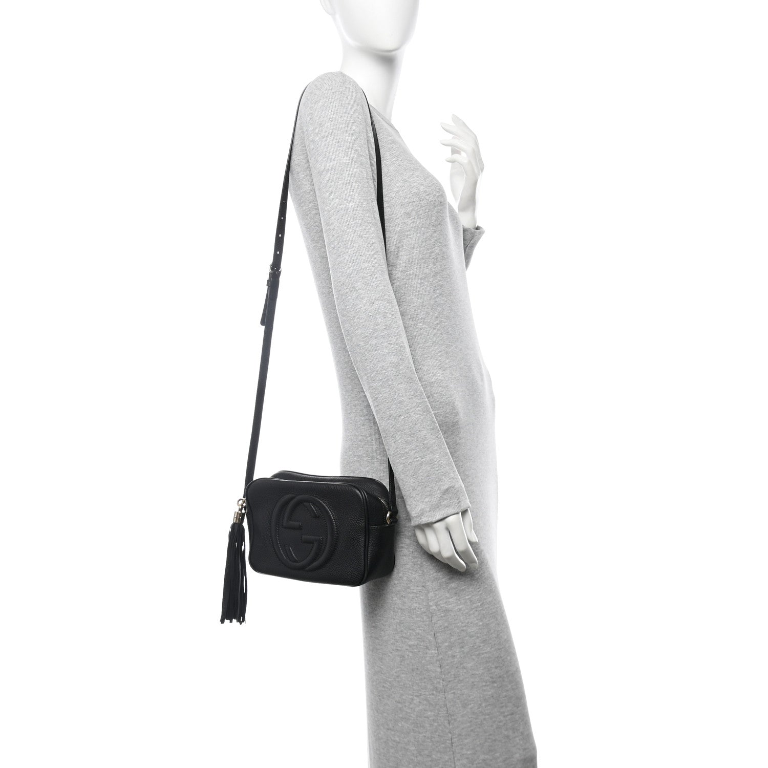Gucci Pebbled Calfskin Small Soho Disco Bag Black 2 of 13