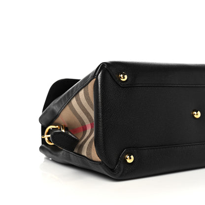 Burberry Derby Calfskin House Check Medium Camberley Black 10 of 13