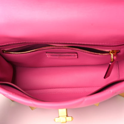 Valentino Garavani Nappa Medium Roman Stud Shoulder Bag Feminine Pink 5 of 8