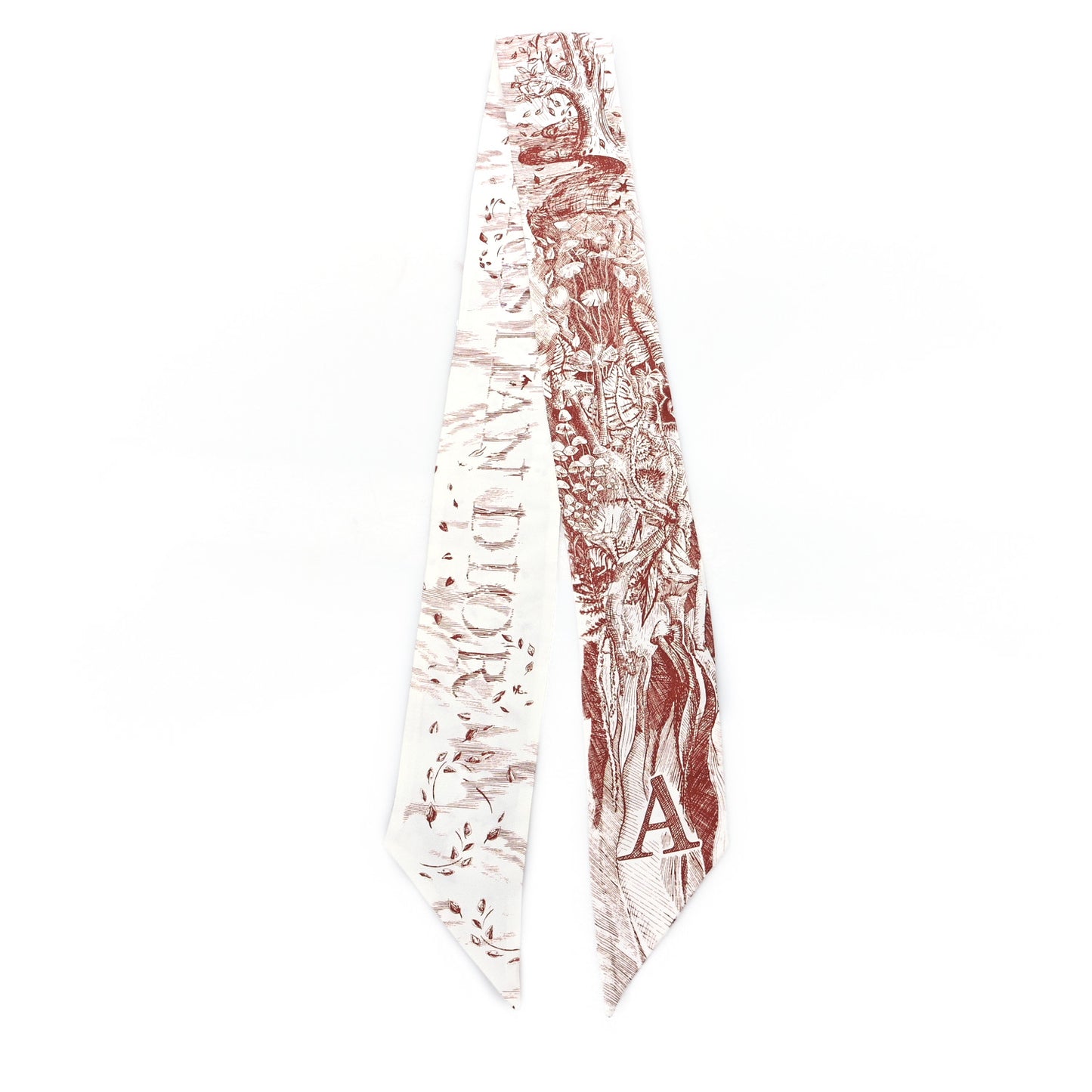 Silk ABCDior A Mitzah Scarf Red