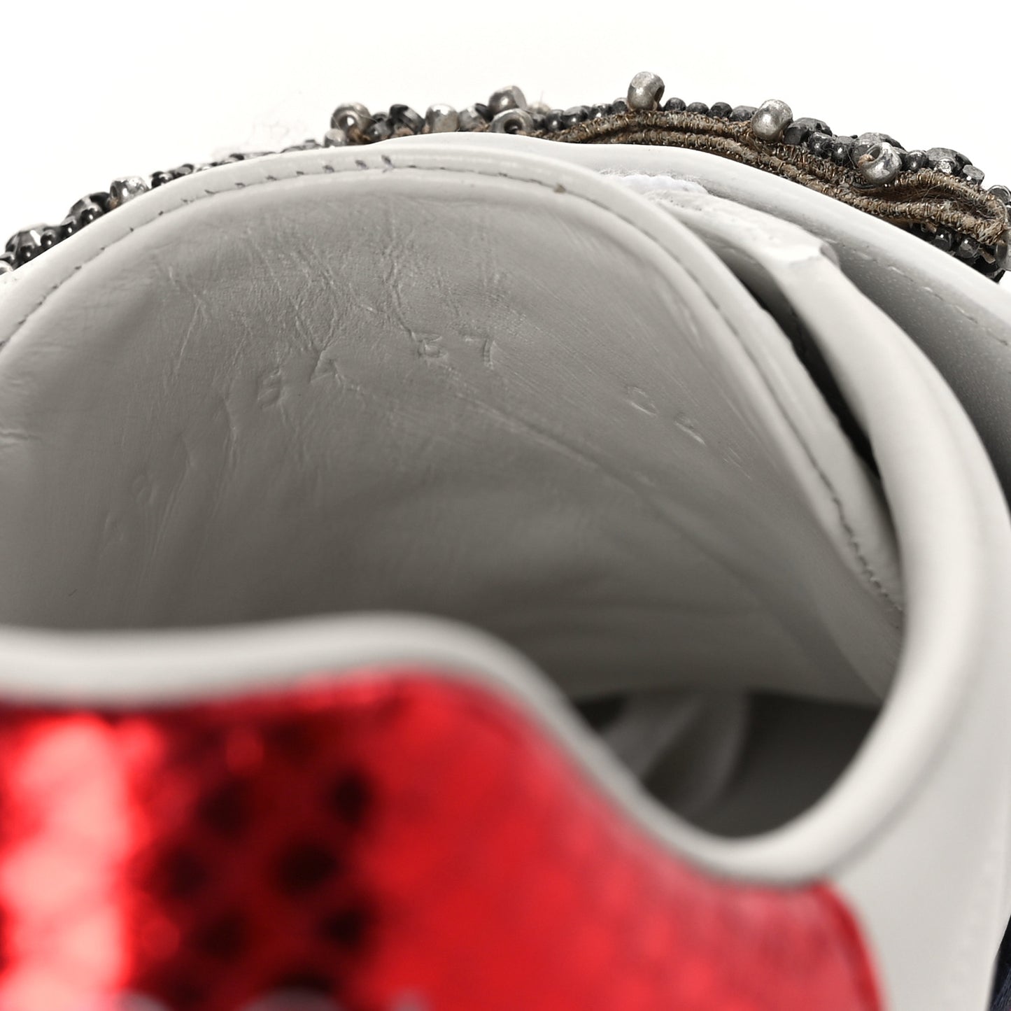 Calfskin Ayers Web Womens Ace Bow Lace Sneakers 37 White