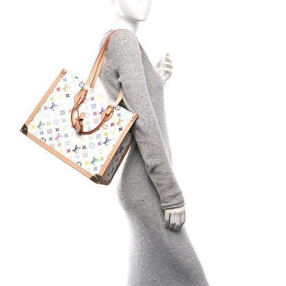 Louis Vuitton LV X TM Monogram Multicolor Onthego MM White 2 of 9