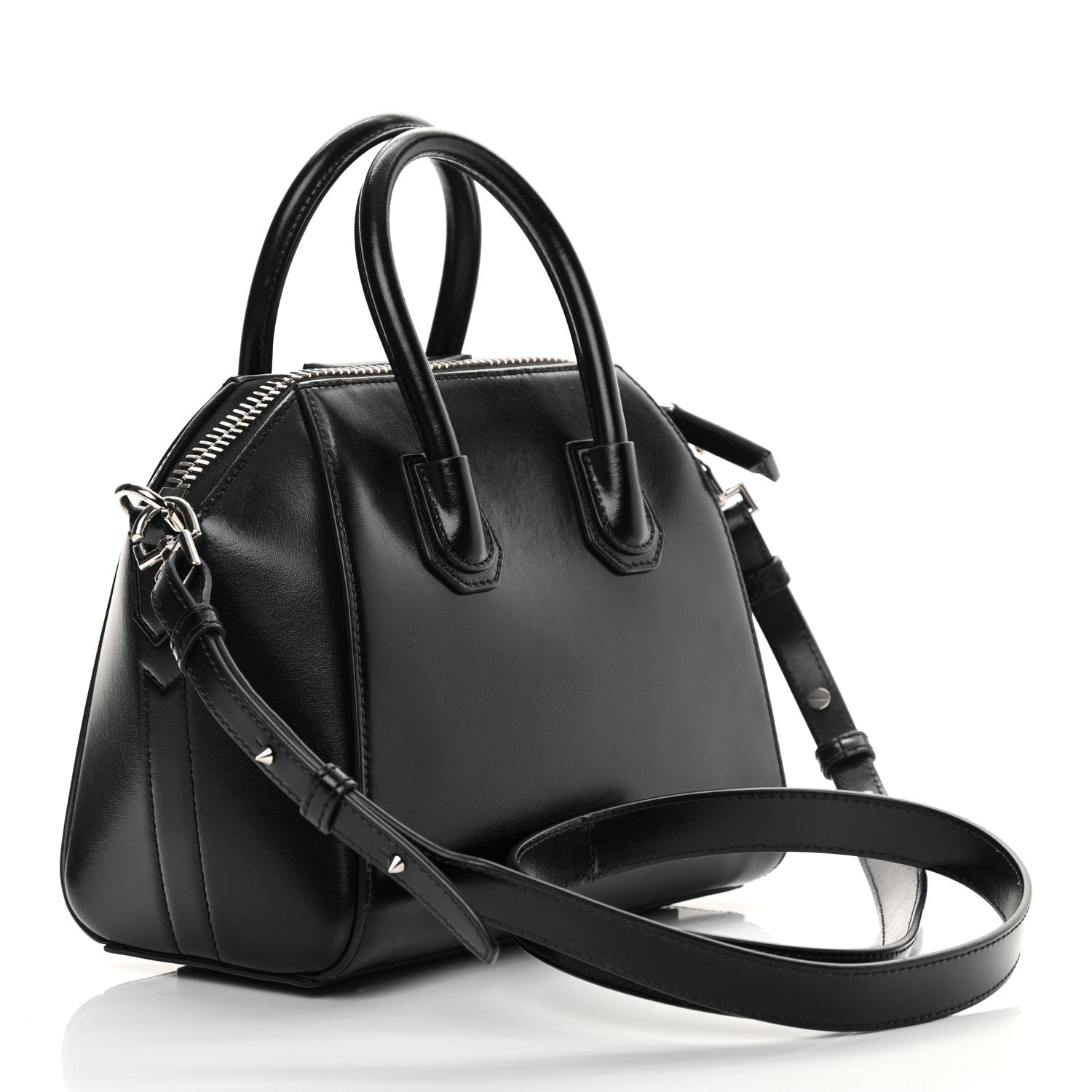 Givenchy Shiny Lord Calfskin Mini Antigona Black 3 of 12