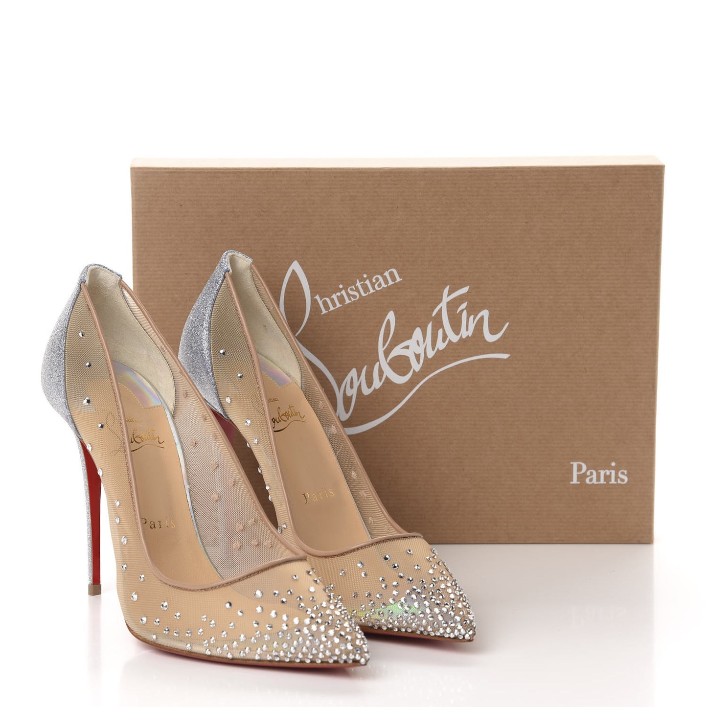 Rete Glitter Mini Specchio Strass Follies 100 Pumps 39.5 Version Jeans