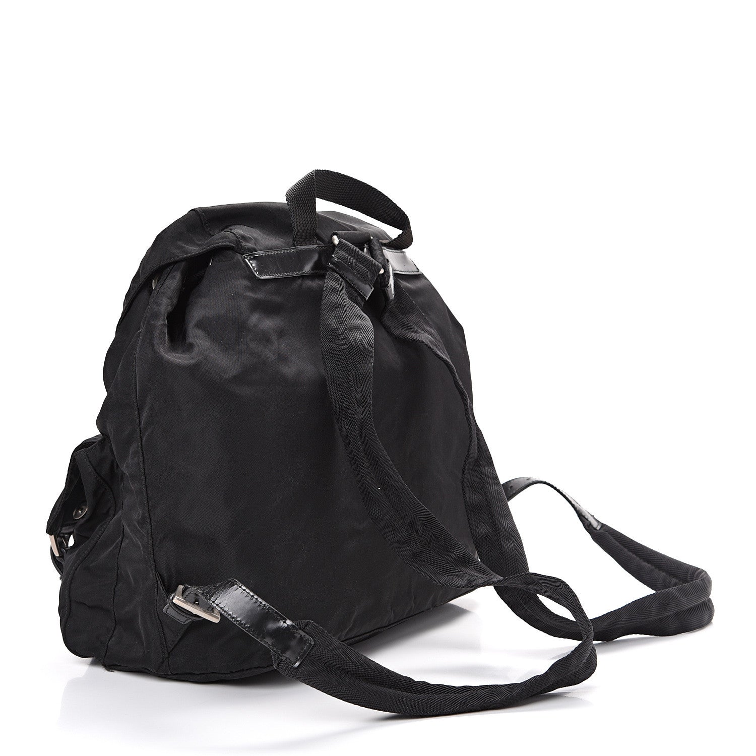 Prada Nylon Vela Medium Backpack Black 2 of 13