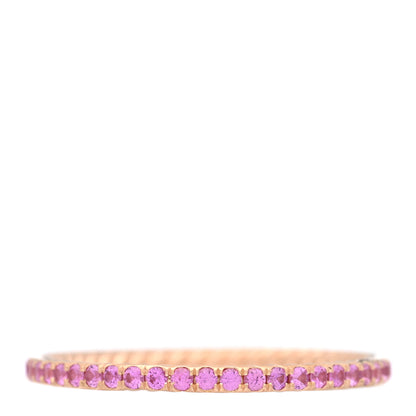 David Yurman 18K Rose Gold Pink Sapphire 1.85mm Eden Eternity Band Ring 66 11.5 3 of 4