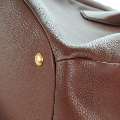 Prada Vitello Daino Tote Palissandro 11 of 11