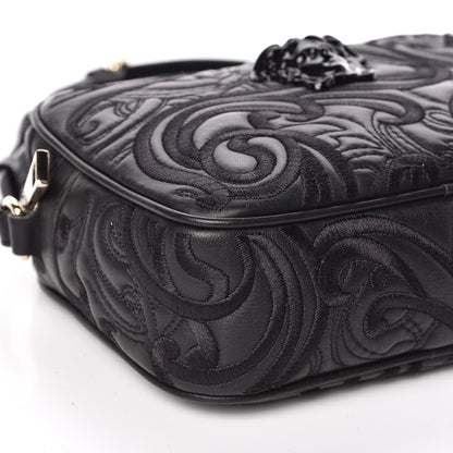 Versace Nappa Embroidered Baroque Palazzo Camera Bag Black 7 of 9
