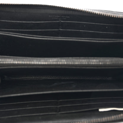 Bottega Veneta Nappa Intrecciato Zip Around Wallet Black 5 of 8