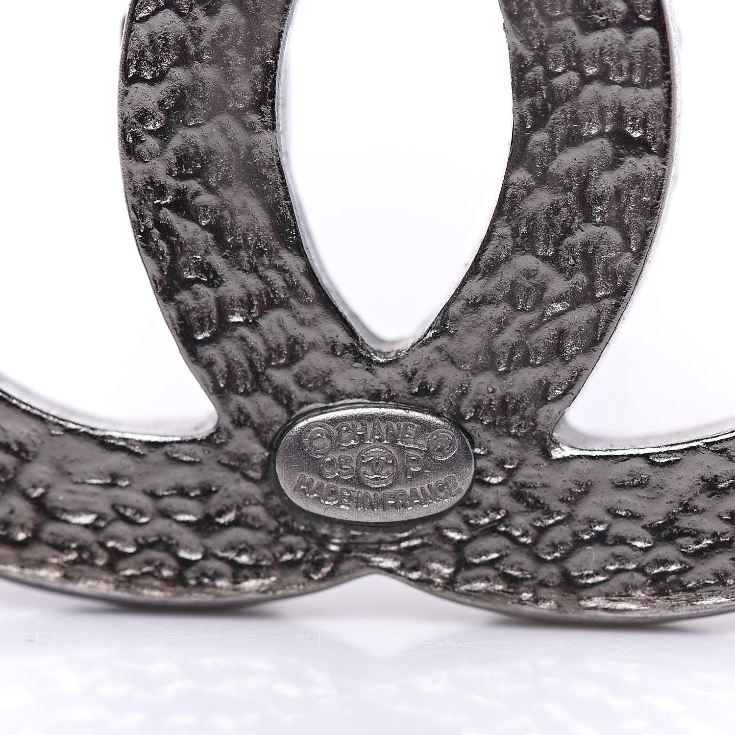 Chanel Ruthenium CC Spike Brooch 4 of 5