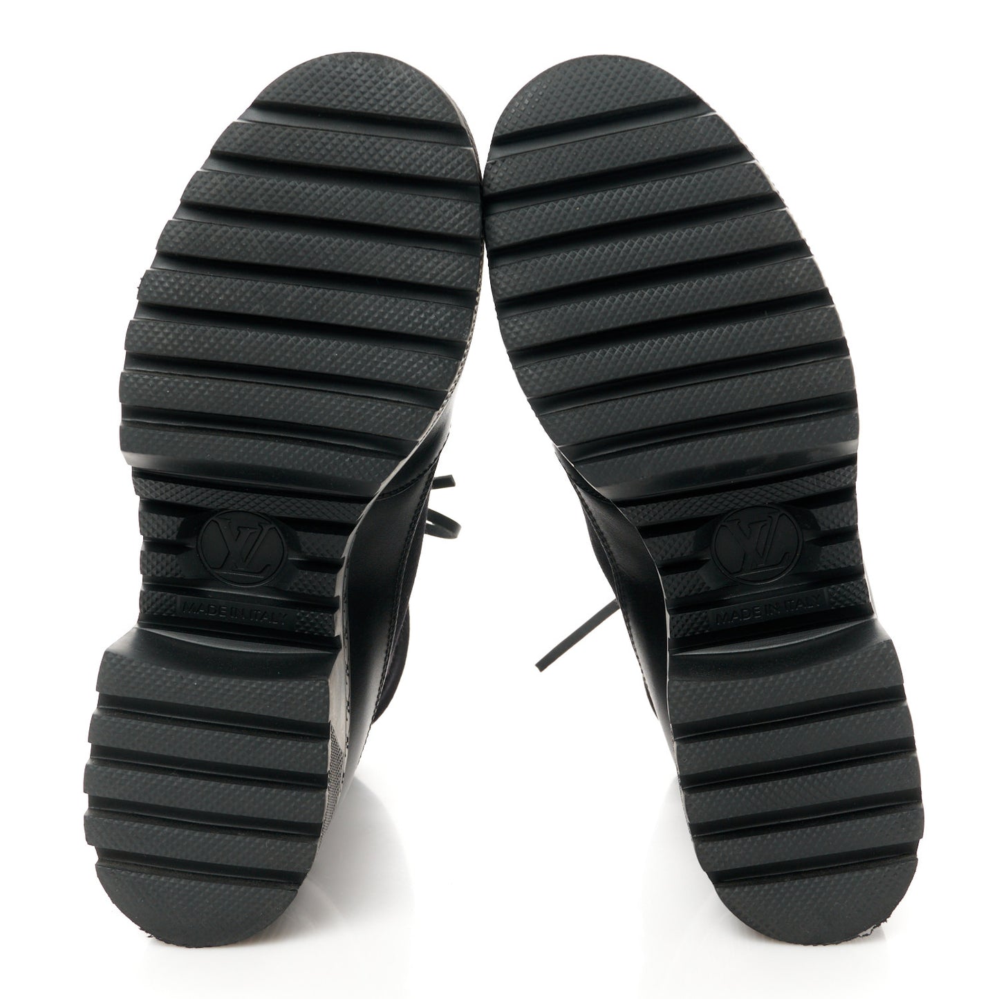 Canvas Monogram Laureate Platform Desert Boots 37 Black