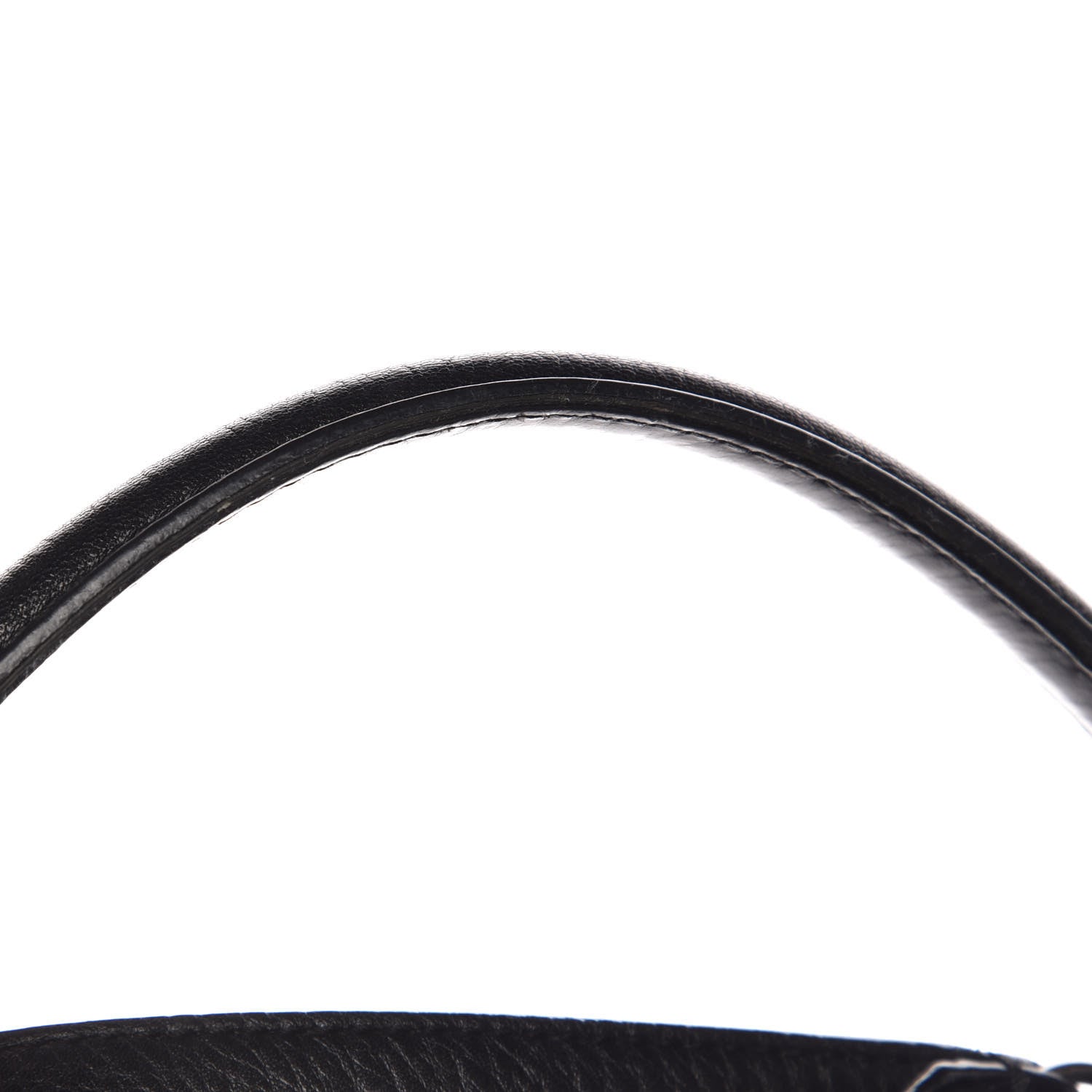 Fendi Goatskin Zucca Large Peekaboo Iconic Satchel Black Tobacco 17 of 20