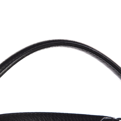 Fendi Goatskin Zucca Large Peekaboo Iconic Satchel Black Tobacco 17 of 20