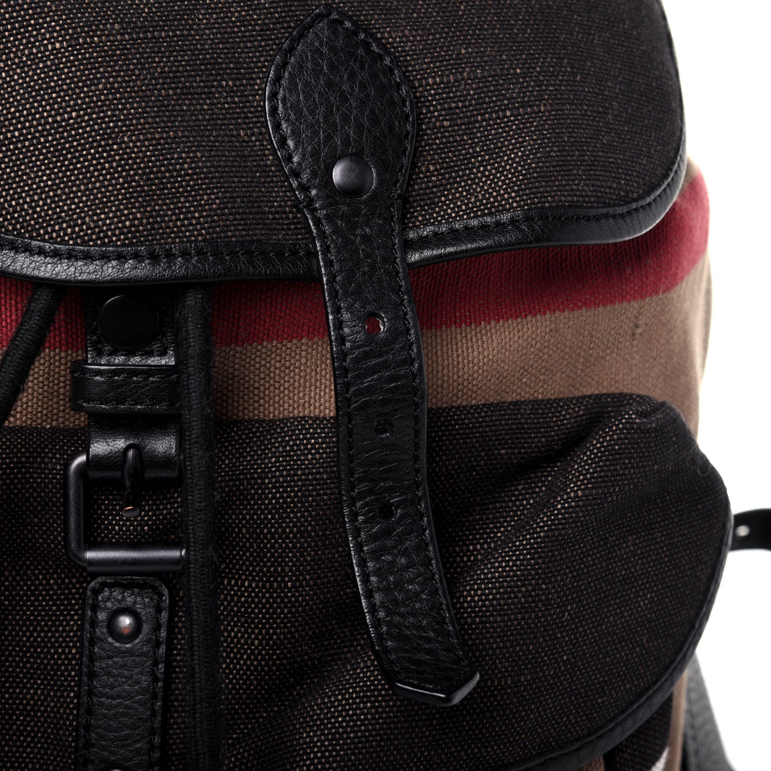 Burberry Canvas Mega Check Korbin Backpack Camel 16 of 20