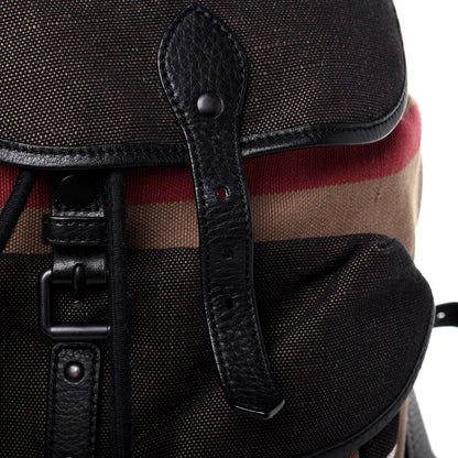 Burberry Canvas Mega Check Korbin Backpack Camel 16 of 20