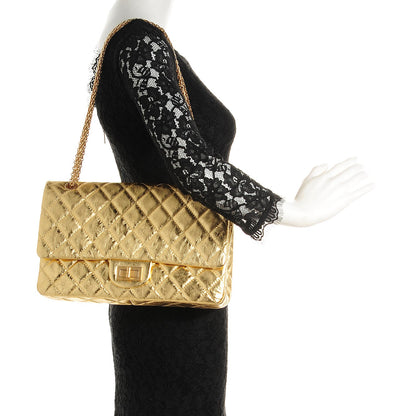 Chanel Calfskin 2.55 Reissue 227 Flap Metallic Gold 2 of 8