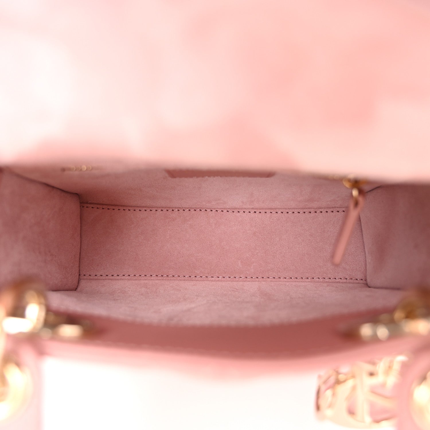 Christian Dior Lambskin Cannage Mini Lady Dior Blush 5 of 10