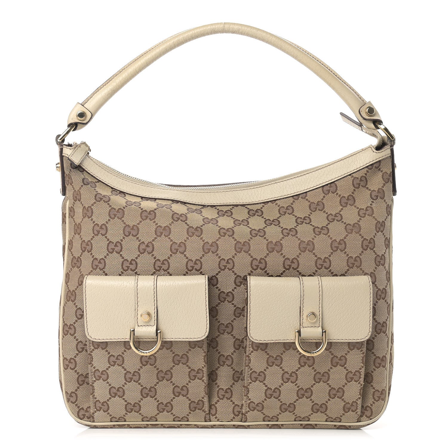Gucci Monogram Pocket Hobo Off White 1 of 23