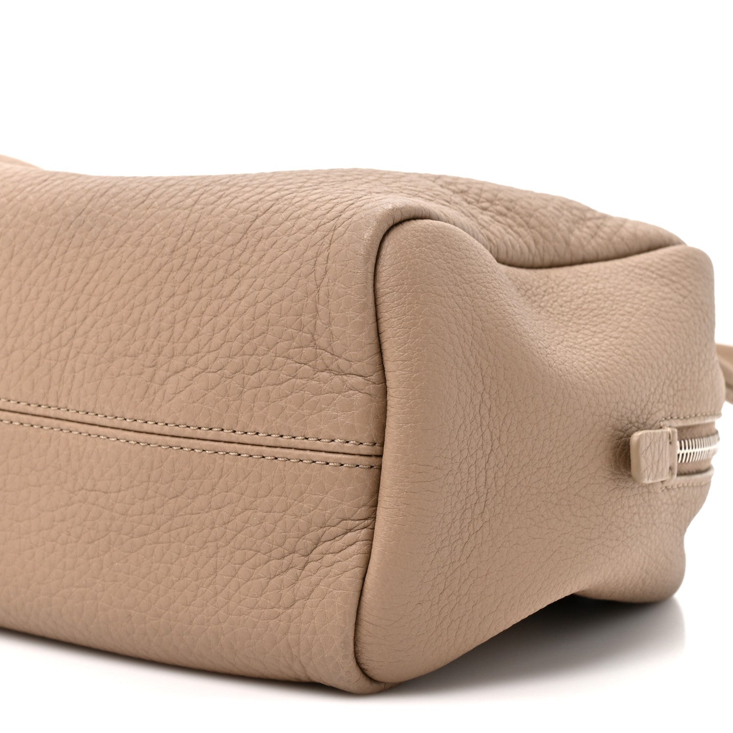 The Row Grained Calfskin Astra Bowling Bag Dark Taupe 7 of 9