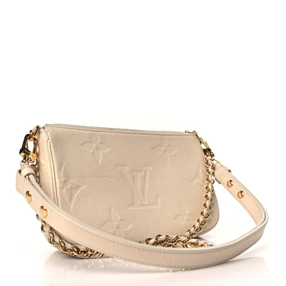Louis Vuitton Empreinte Monogram Giant Multi Pochette Accessories Cream 3 of 9