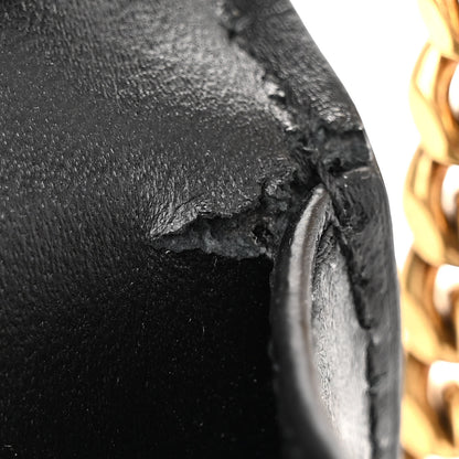 Balenciaga Shiny Box Calfskin Hourglass Chain Bag Black 10 of 12