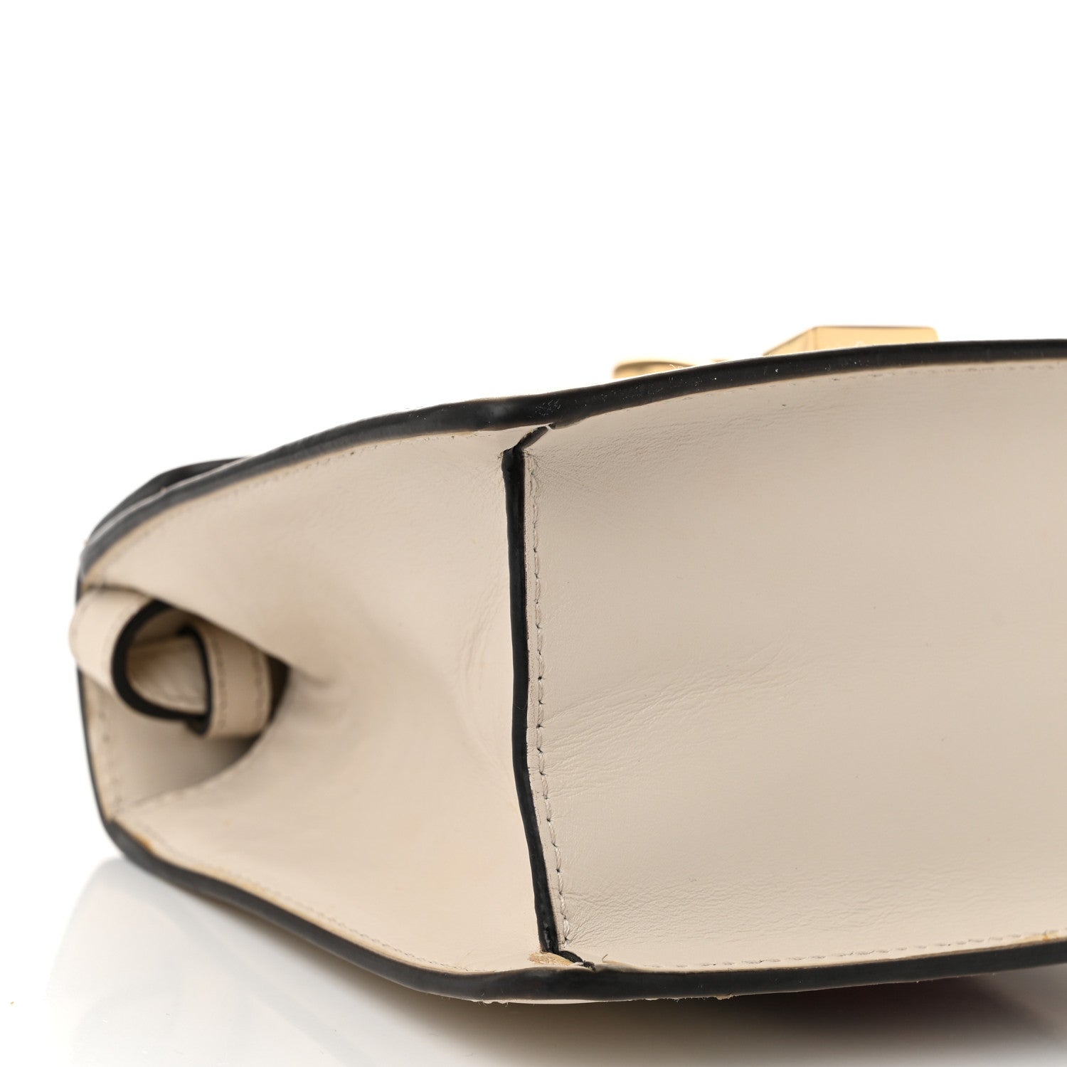 Gucci Calfskin Mini Sylvie Top Handle Bag White 9 of 13