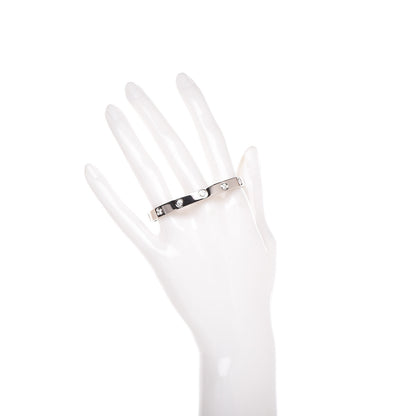 Cartier 18K White Gold 10 Diamond LOVE Bracelet 16 2 of 7