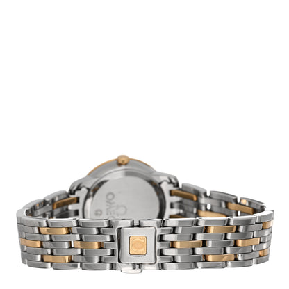 Omega Stainless Steel 18K Yellow Gold Diamond Mother of Pearl 24mm De Ville Prestige Quartz Watch 424.20.24.60.55.001 3 of 5