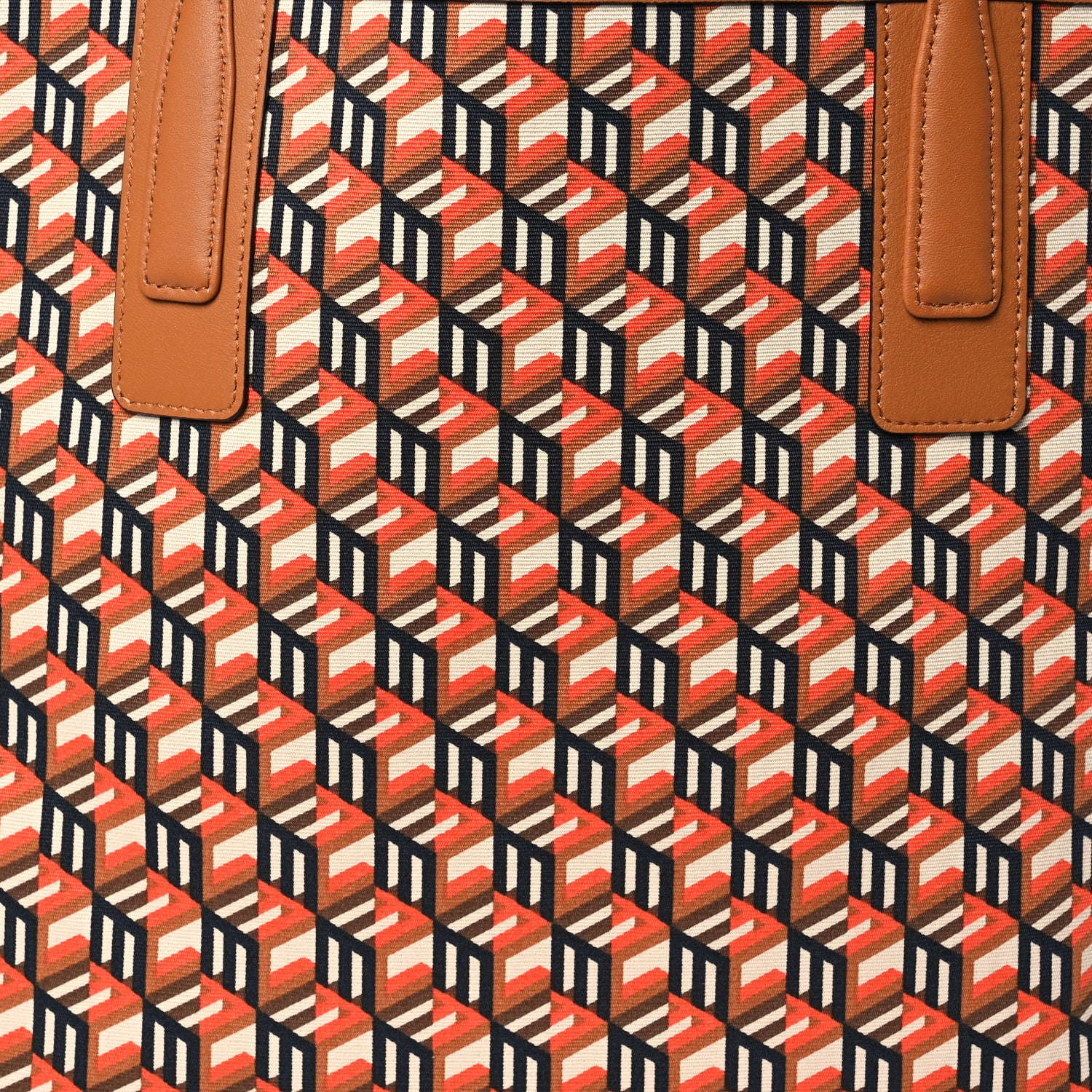 MCM Visetos Medium Liz Reversible Shopper Tote Cognac 11 of 20
