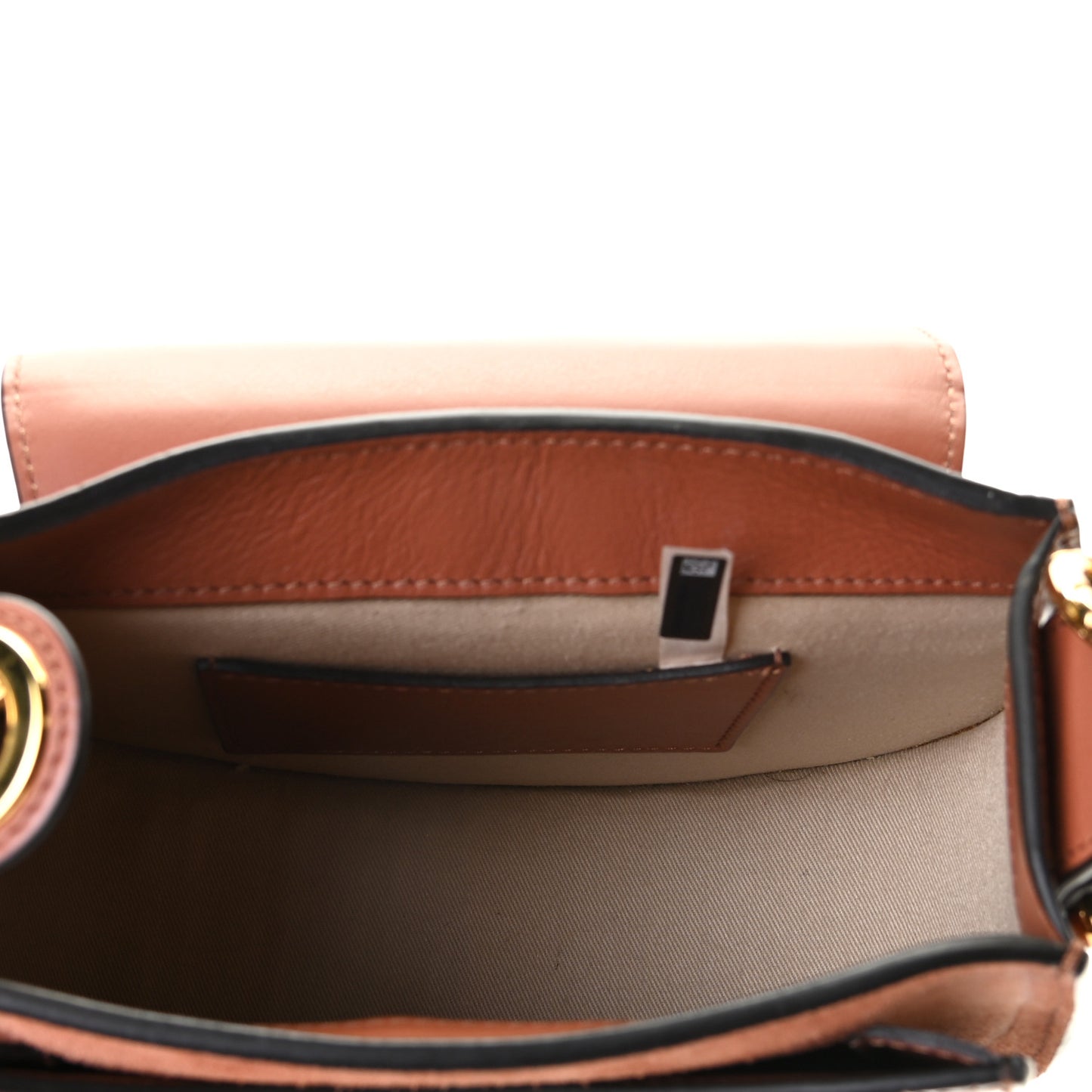 Calfskin Crocodile Embossed Small Tess Bag Chestnut