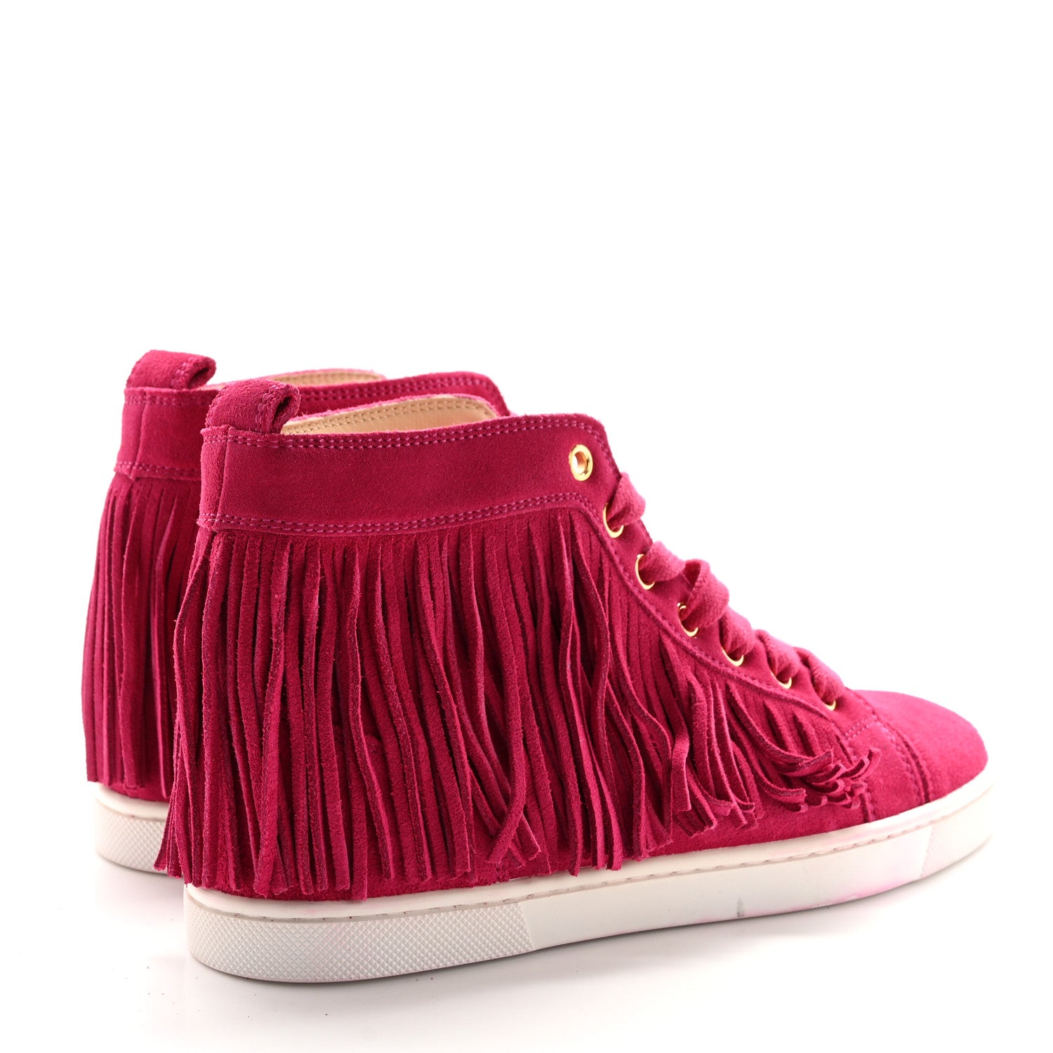 Christian Louboutin Suede Coachelito Flat Sneakers 35 Pink 4 of 12