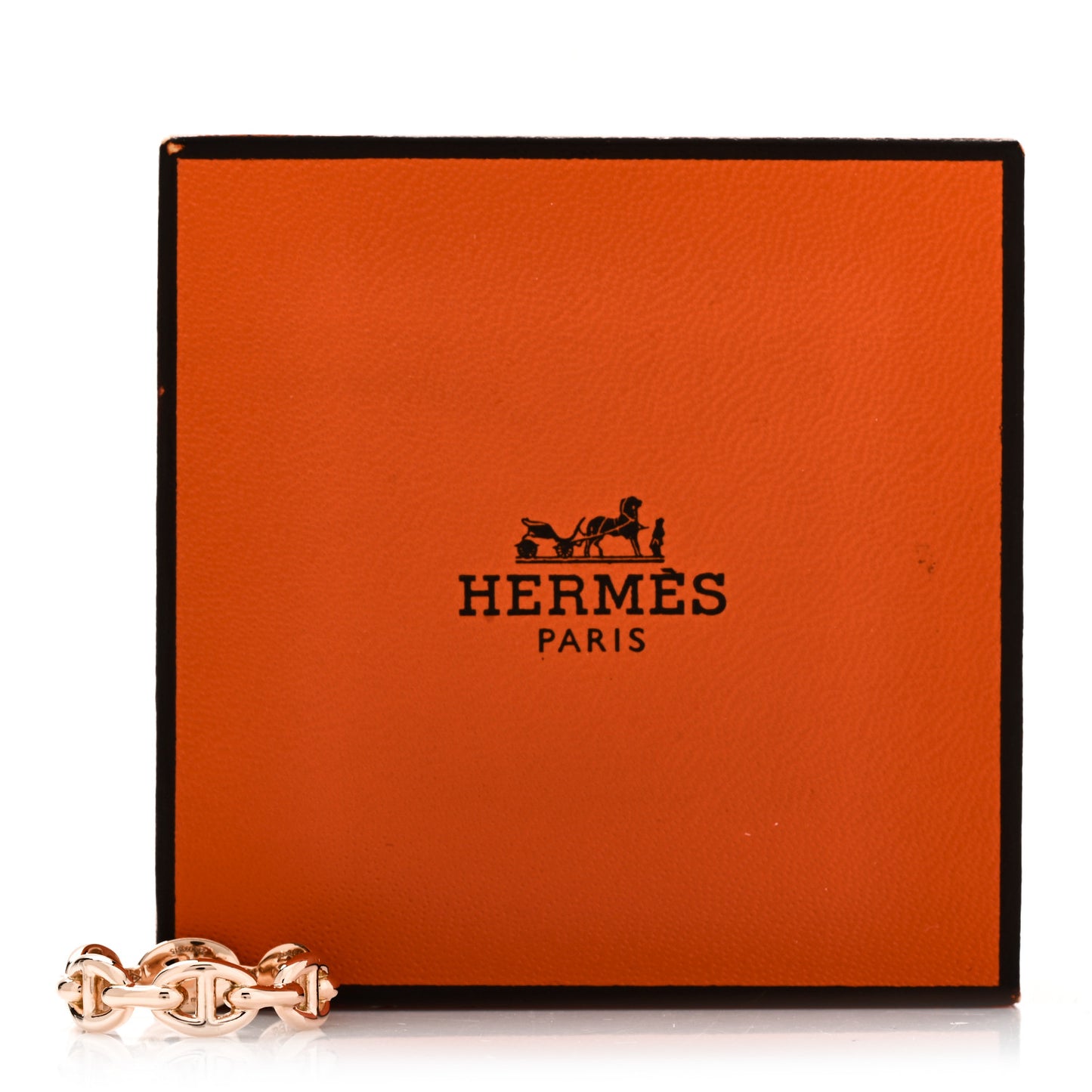 18K Rose Gold PM Chaine d'Ancre Enchainee Ring 54 6.75