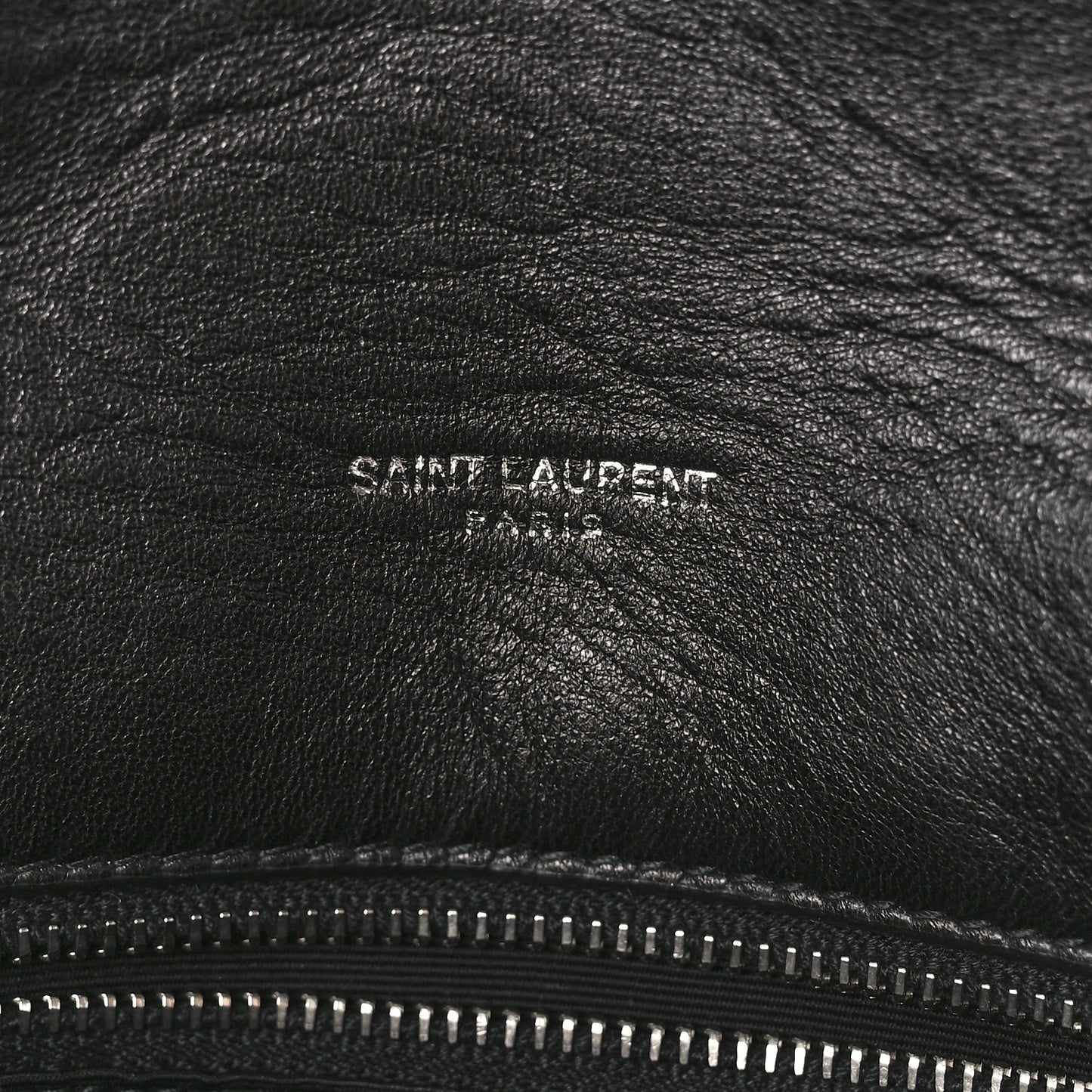 Lambskin Quilted Medium Loulou Puffer Monogram Chain Satchel Black