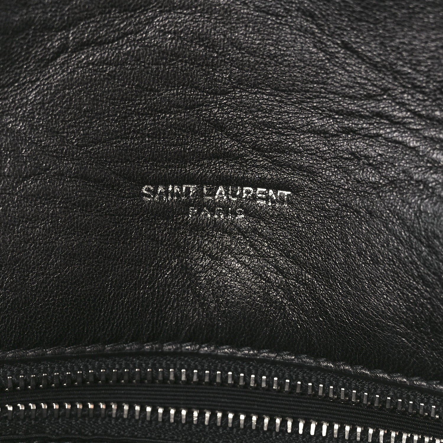 Saint Laurent Lambskin Quilted Medium Loulou Puffer Monogram Chain Satchel Black 6 of 12