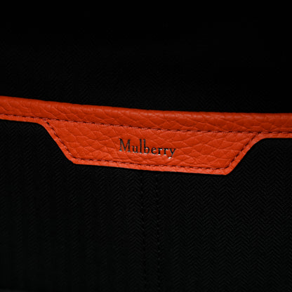Mulberry Heavy Grain Calfskin Zipped Backpack Mandarin Orange 6 of 10