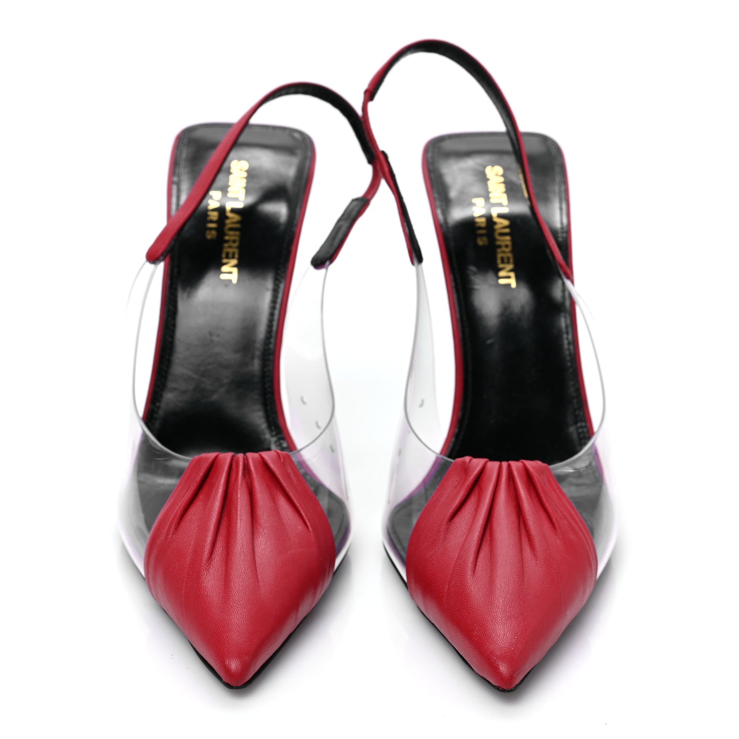 Calfskin PVC Chica 115 Slingback Pumps 37.5 Red