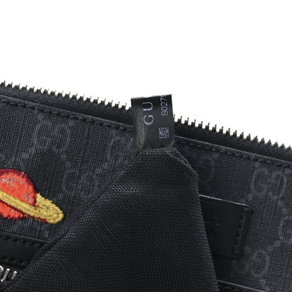 Gucci GG Supreme Monogram Night Courrier Flat Messenger Bag Black Multicolor 9 of 14