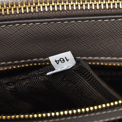Prada Saffiano Small Galleria Double Zip Tote Argilla 10 of 11