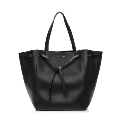 Celine Soft Grained Calfskin Medium Belt Cabas Phantom Black 1 of 6