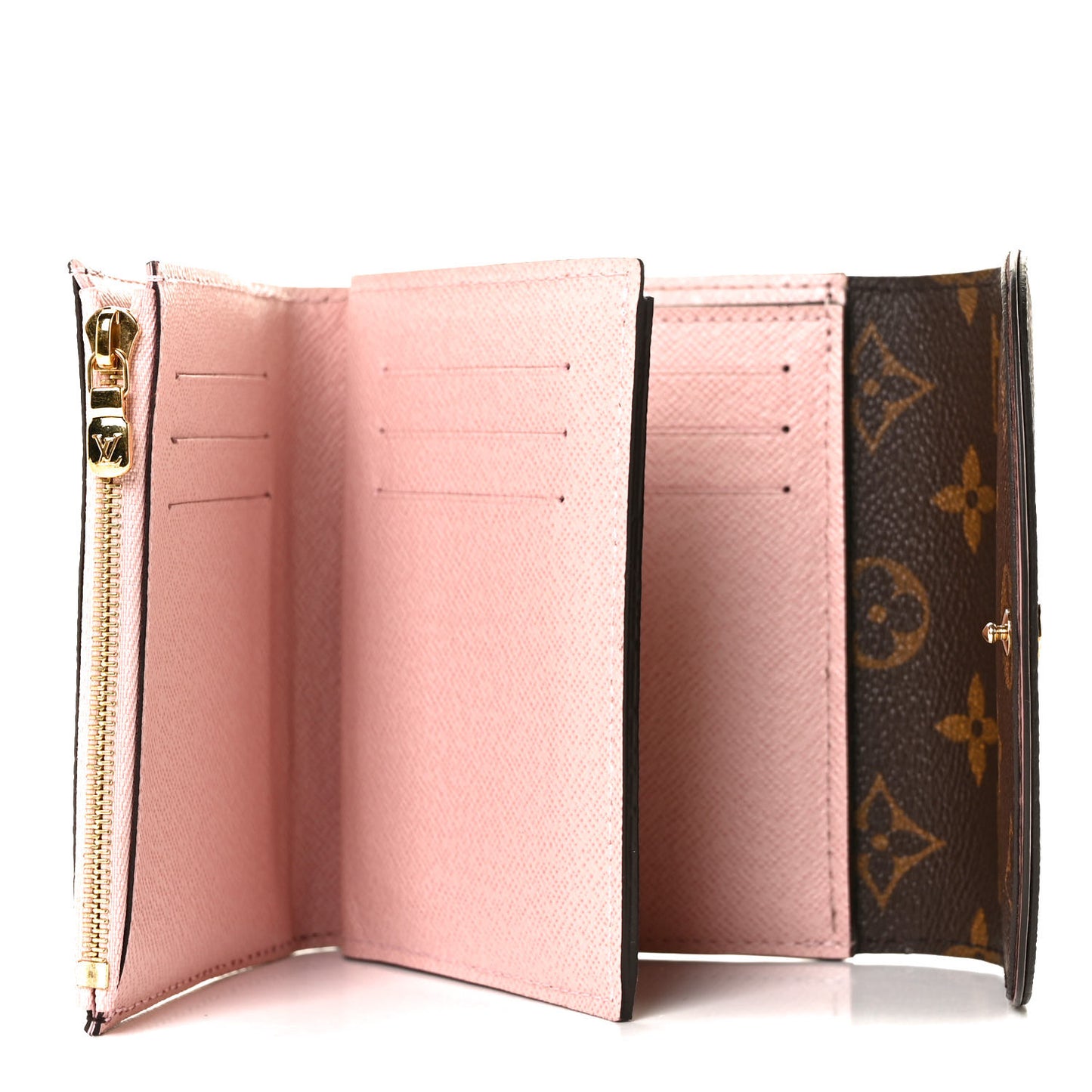 Monogram Ariane Compact Wallet Rose Ballerine