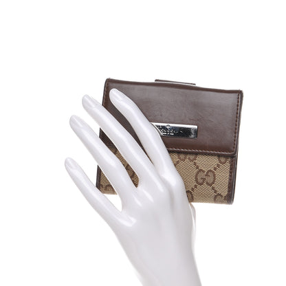 Gucci Monogram Compact Wallet Dark Brown 2 of 8