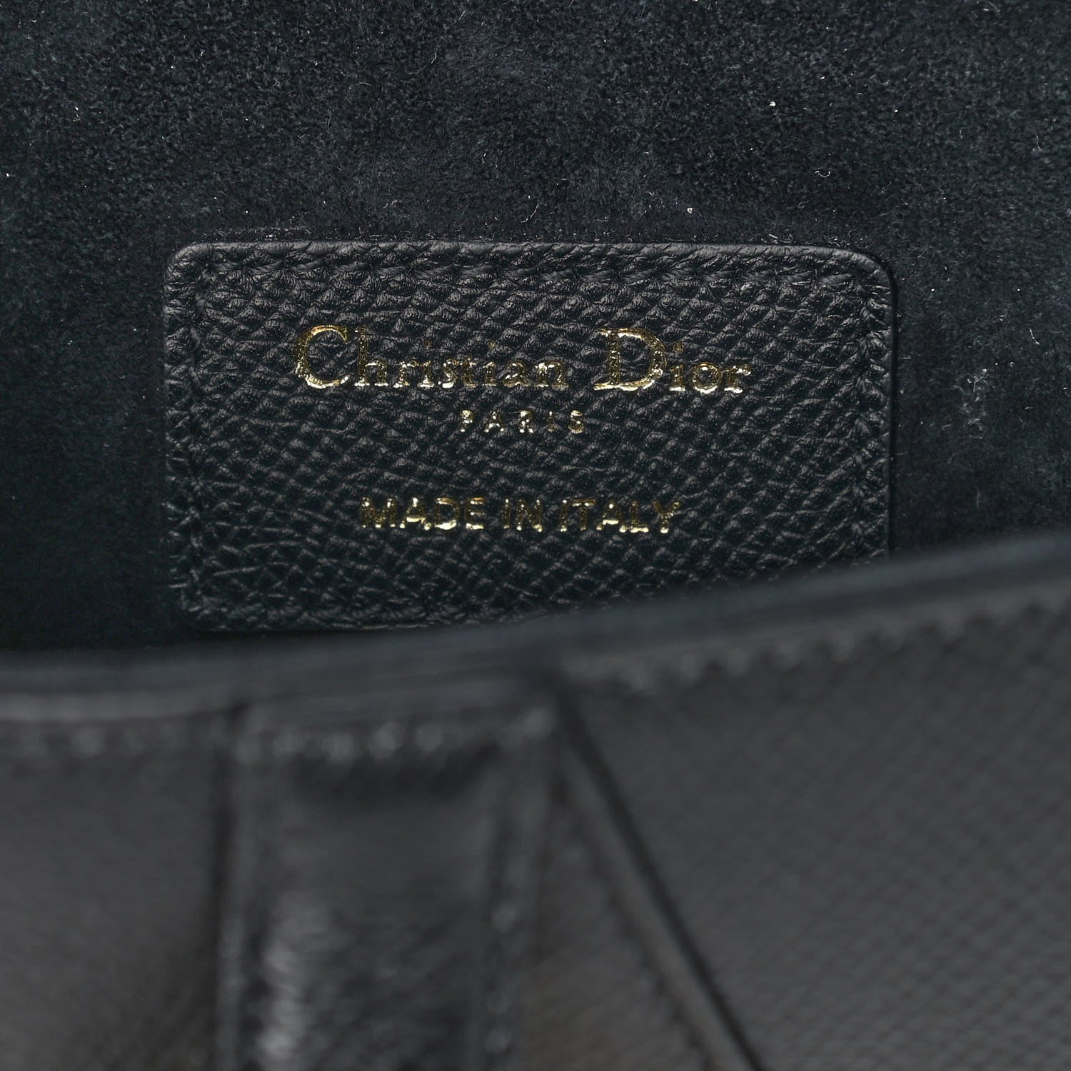 Christian Dior Grained Calfskin Mini Saddle Bag Black 5 of 8