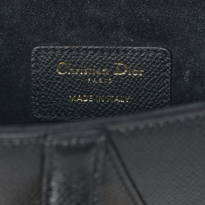 Christian Dior Grained Calfskin Mini Saddle Bag Black 5 of 8