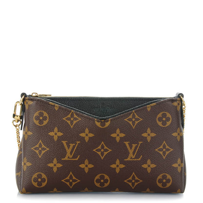 Louis Vuitton Monogram Pallas Clutch Black 1 of 7