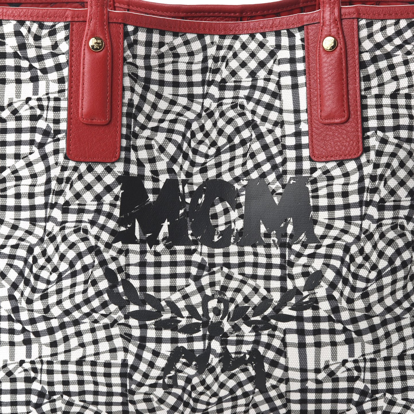 Visetos Medium Liz Reversible Shopper Tote Ruby Red