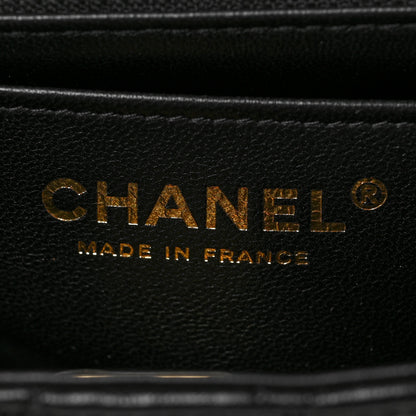 Chanel Lambskin Quilted Mini Rectangular Flap Black 6 of 10