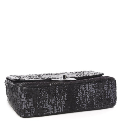 Chanel Sequin Lambskin Medium Moonlight on Water Flap Black 3 of 9